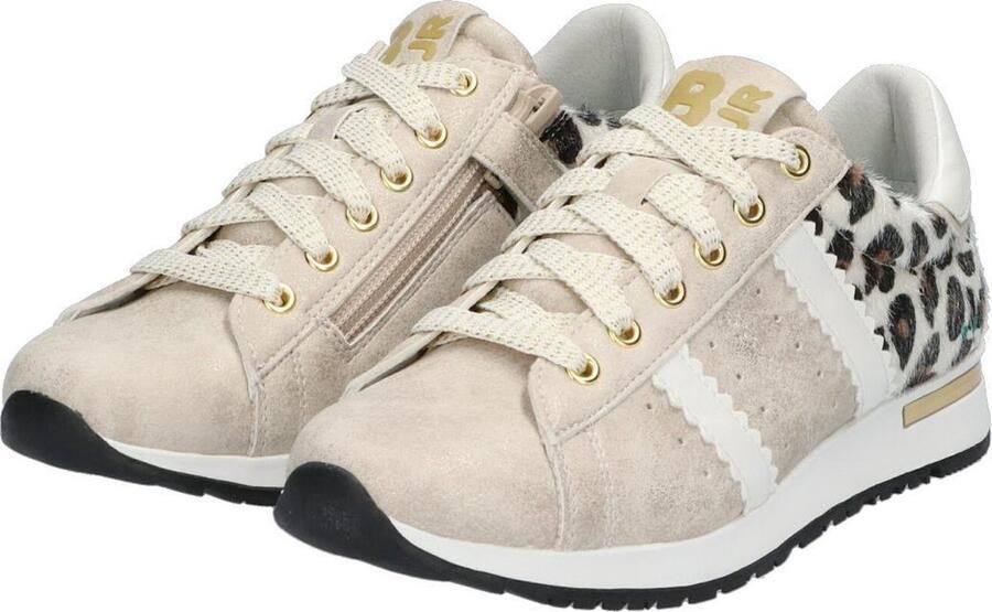 BunniesJR Bunnies JR 221480-994 Meisjes Lage Sneakers Beige Print Kunststof Veters - Foto 7