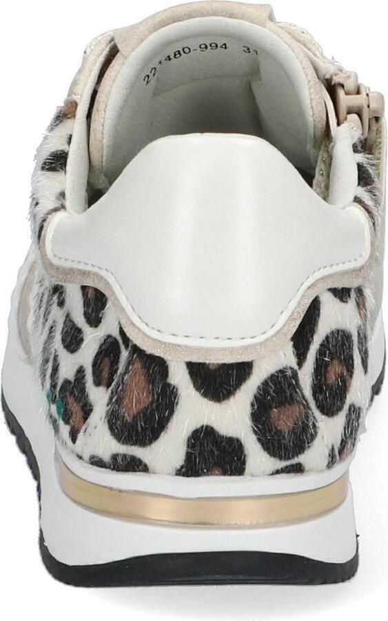 BunniesJR Bunnies JR 221480-994 Meisjes Lage Sneakers Beige Print Kunststof Veters - Foto 6