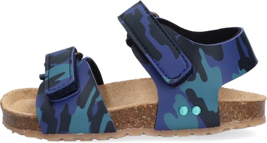 BunniesJR Bunnies JR Bas Beach Jongens Sandalen Blauw Print Imitatieleer Klittenband - Foto 5
