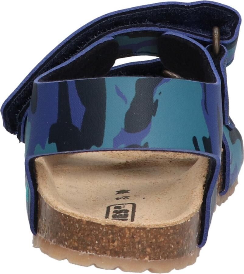 BunniesJR Bunnies JR Bas Beach Jongens Sandalen Blauw Print Imitatieleer Klittenband - Foto 3