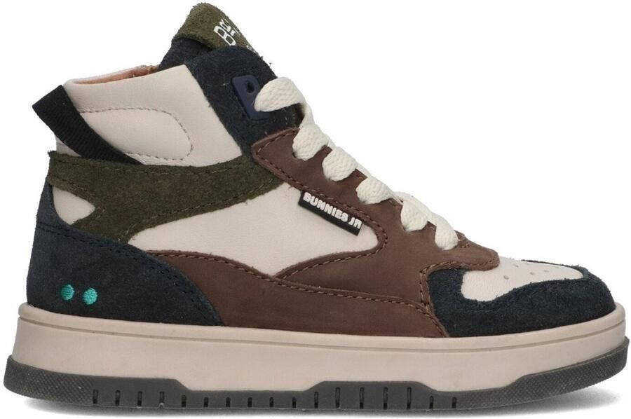 BunniesJR 225990-420 Jongens Hoge Sneakers Bruin Leer Veters - Foto 10