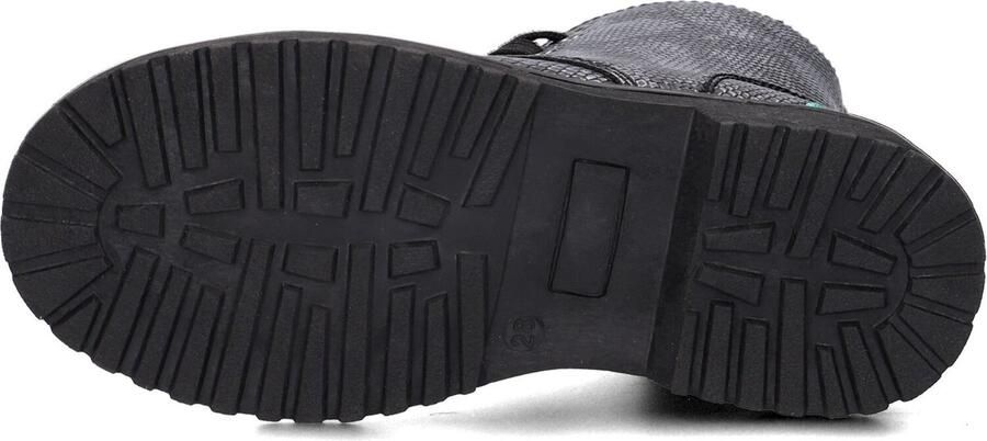 BunniesJR Bunnies JR 221932-792 Meisjes Biker Boots Zilver Print Imitatieleer Veters - Foto 11