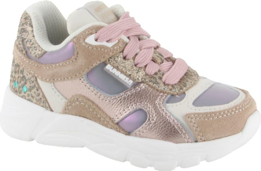 BunniesJR 226050-403 Meisjes Lage Sneakers Roze Leer Veters - Foto 2