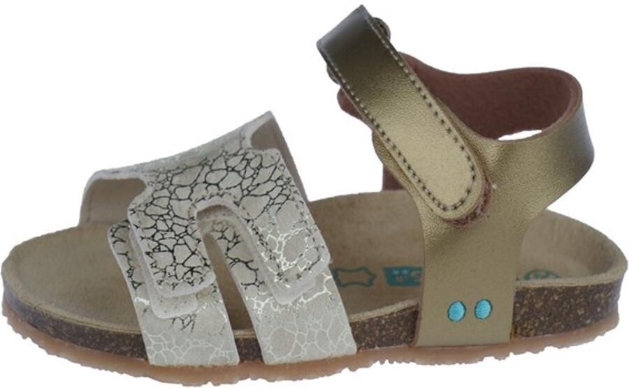BunniesJR 225405-737 Meisjes Platte Sandalen Bruin Beige Imitatieleer Klittenband - Foto 2