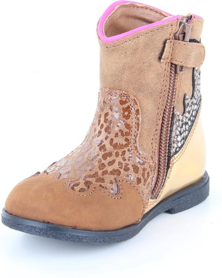 BunniesJR Bunnies JR 221654-613 Meisjes Cowboy Boots Bruin Leer Ritssluiting