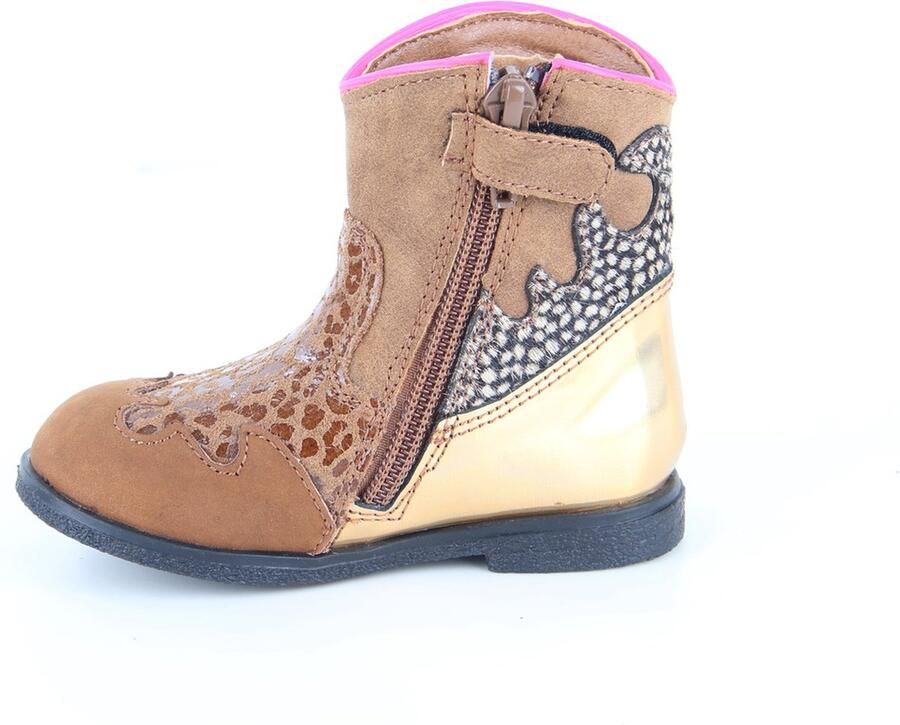 BunniesJR Bunnies JR 221654-613 Meisjes Cowboy Boots Bruin Leer Ritssluiting - Foto 8