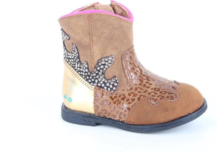 BunniesJR Bunnies JR 221654-613 Meisjes Cowboy Boots Bruin Leer Ritssluiting - Foto 10