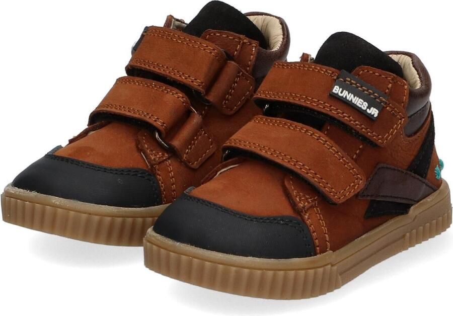 BunniesJR Bunnies JR 221662-513 Hoge Sneakers Bruin Leer Klittenband - Foto 9