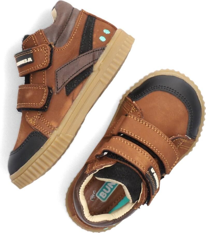 BunniesJR Bunnies JR 221662-513 Hoge Sneakers Bruin Leer Klittenband - Foto 5