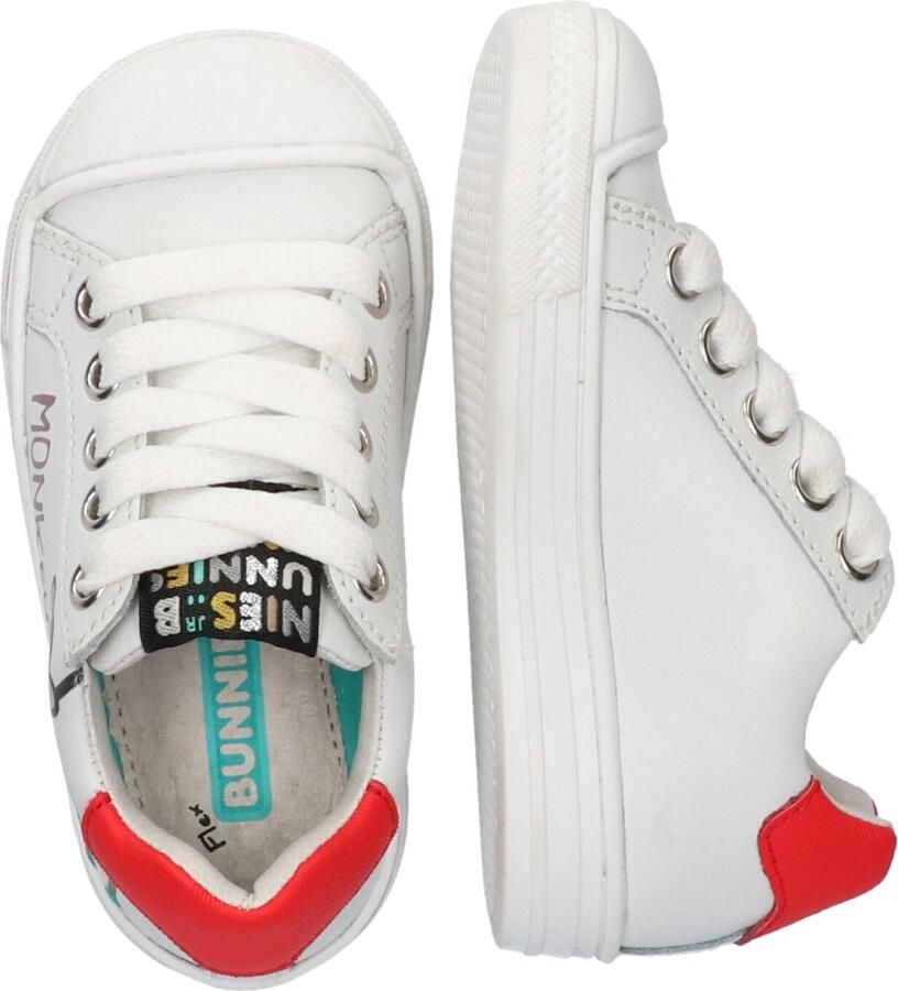 BunniesJR Bunnies JR 222230-500 Lage Sneakers Wit Print Leer Veters - Foto 5