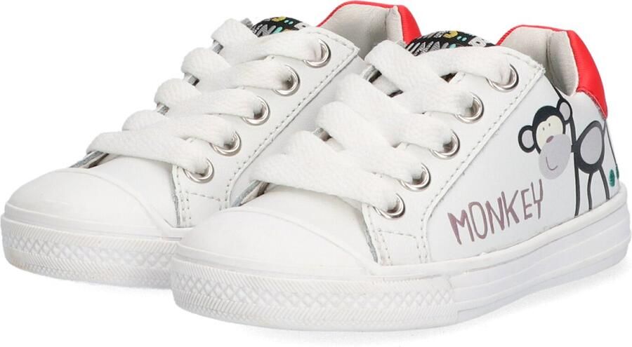 BunniesJR Bunnies JR 222230-500 Lage Sneakers Wit Print Leer Veters - Foto 8