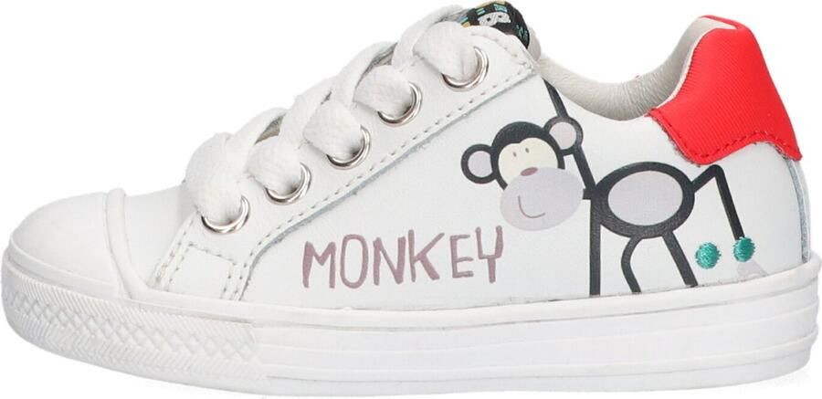 BunniesJR Bunnies JR 222230-500 Lage Sneakers Wit Print Leer Veters - Foto 10