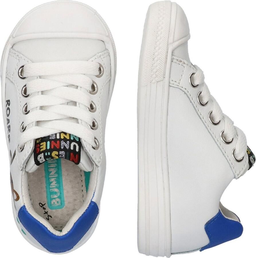 BunniesJR Bunnies JR 222230-500 Lage Sneakers Wit Print Leer Veters - Foto 4
