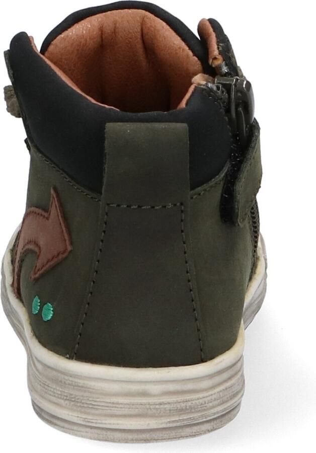 BunniesJR Bunnies JR 221630 169 Jongens Hoge Sneakers Groen Nubuck Veters - Foto 6