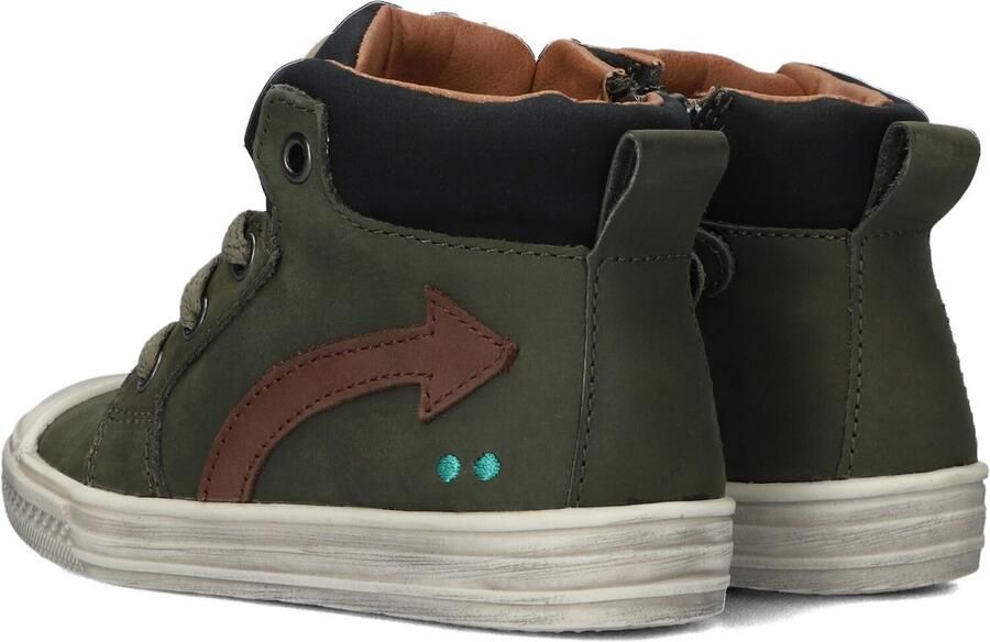 BunniesJR Bunnies JR 221630 169 Jongens Hoge Sneakers Groen Nubuck Veters - Foto 8