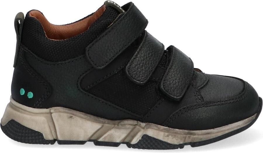 BunniesJR Bunnies JR 221841-568 Hoge Sneakers Groen Leer Klittenband
