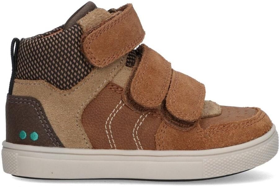BunniesJR Lio Louw Hoge Sneakers Jongens Bruin