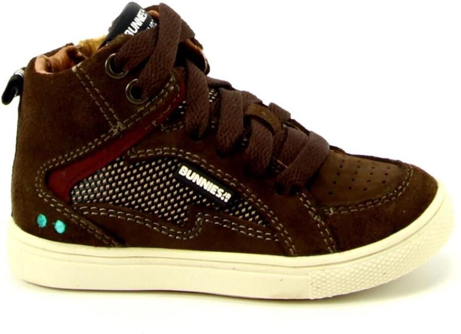 BunniesJR LUX LOUW Jongens Sneakers Donkerbruin - Foto 4