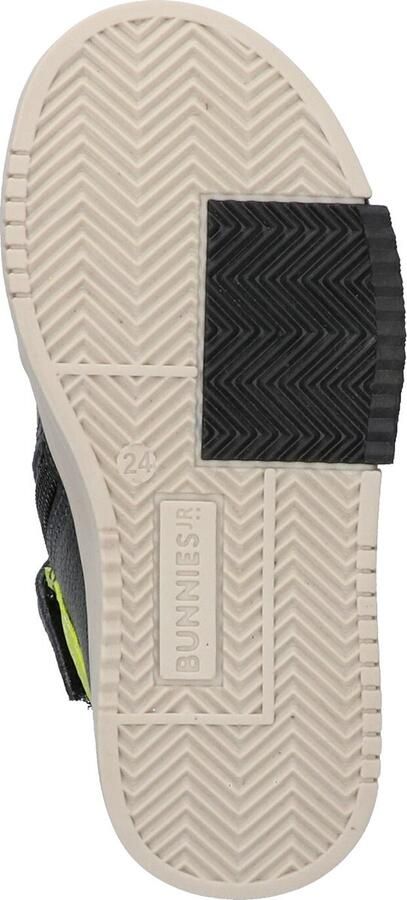 BunniesJR Bunnies JR 222832-589 Jongens Hoge Sneakers Zwart Groen Leer Veters - Foto 8