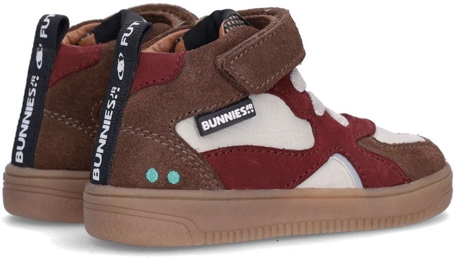BunniesJR MARLON MELLOW Unisex Sneakers Bruin met Rood