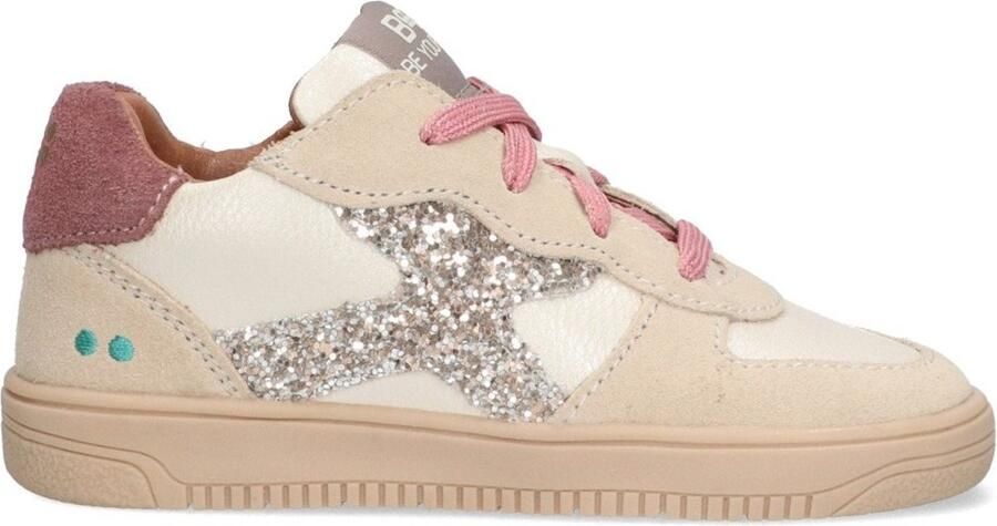 BunniesJR 225655-996 Meisjes Lage Sneakers Roze Leer Veters