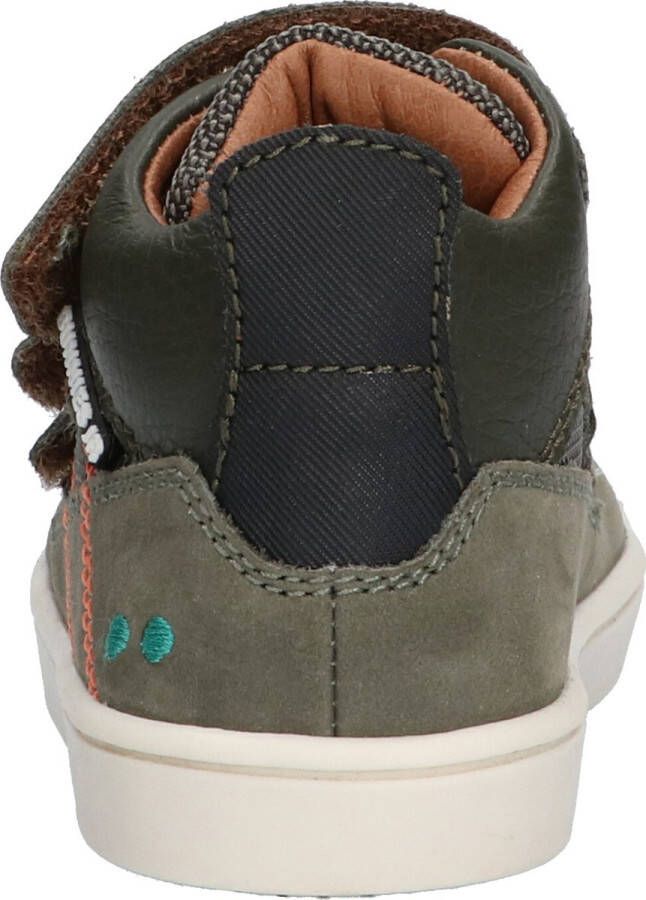 BunniesJR Bunnies JR Patrick Pit Jongens Hoge Sneakers Groen Leer Klittenband - Foto 4