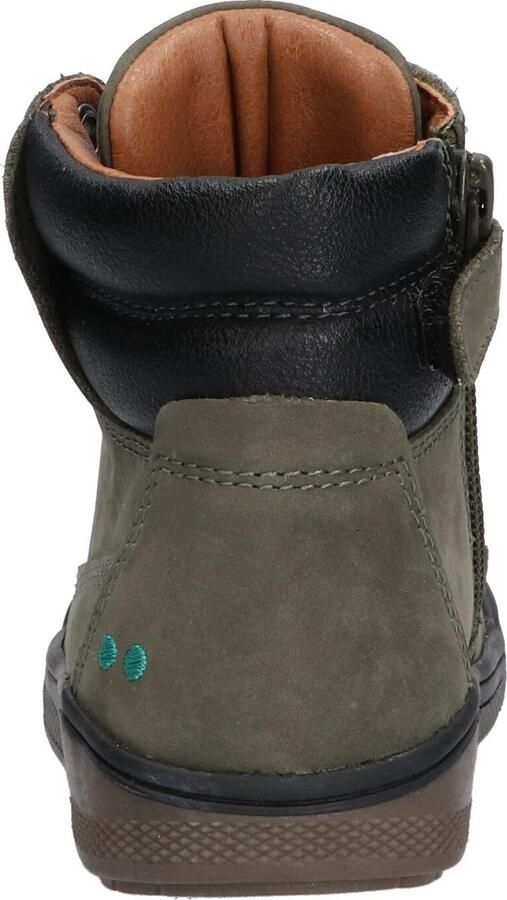 BunniesJR Bunnies JR Remco Rock Jongens Hoge Sneakers Groen Nubuck Veters - Foto 8