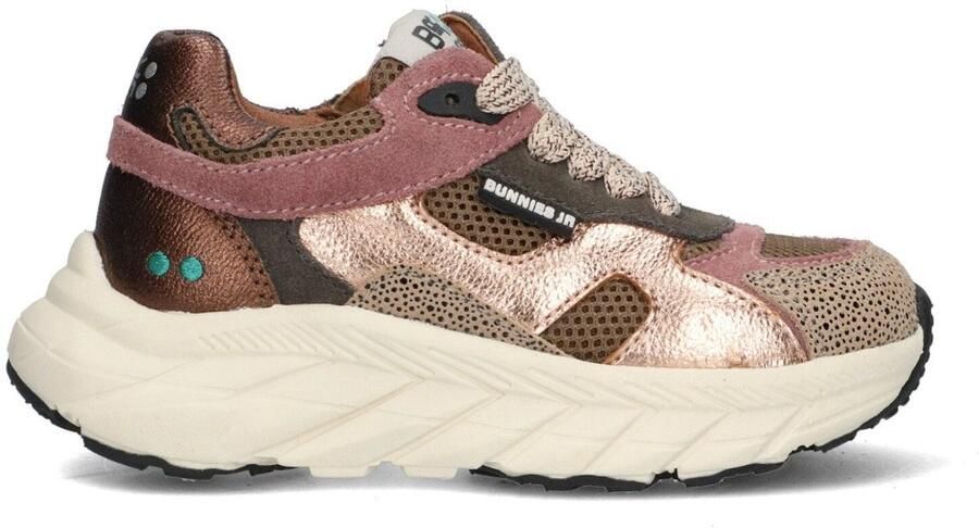 BunniesJR 225842-908 Meisjes Lage Sneakers Multicolor Leer Veters - Foto 6