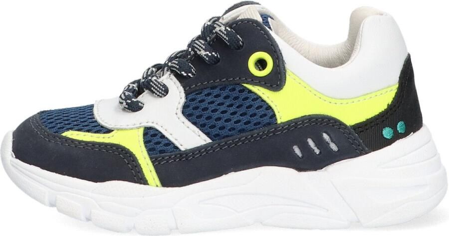 BunniesJR Bunnies JR 222240-529 Jongens Lage Sneakers Blauw Leer Veters - Foto 8
