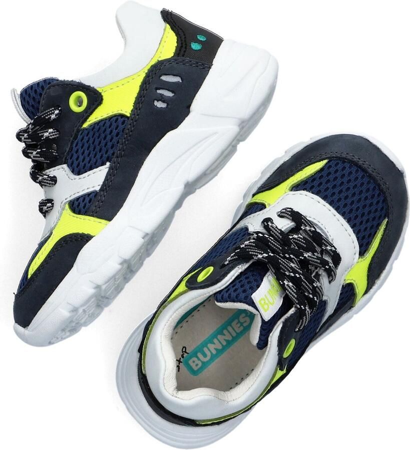 BunniesJR Bunnies JR 222240-529 Jongens Lage Sneakers Blauw Leer Veters - Foto 5