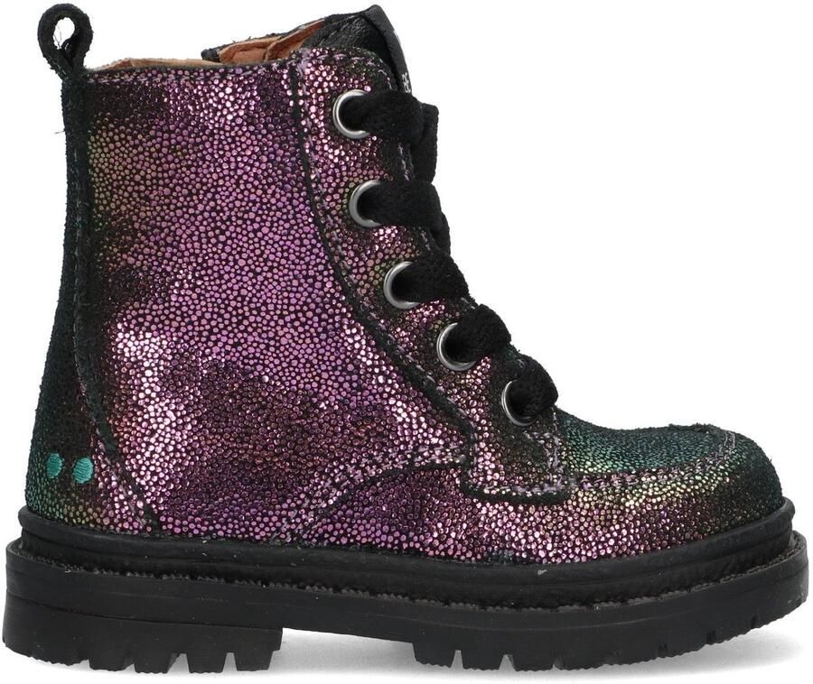BunniesJR 225703-996 Meisjes Biker Boots Multicolor Leer Ritssluiting - Foto 3