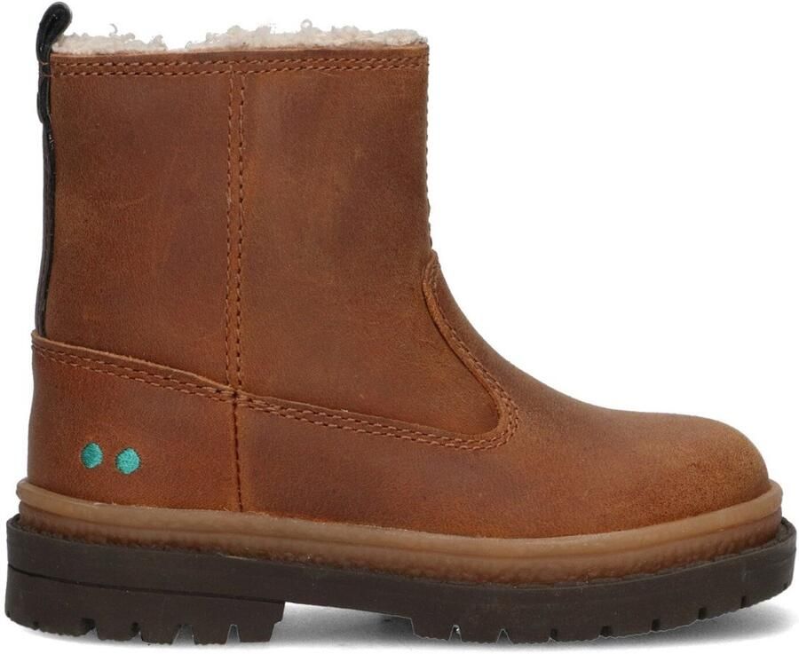 BunniesJR 225702-513 Jongens Biker Boots Cognac Nubuck Ritssluiting