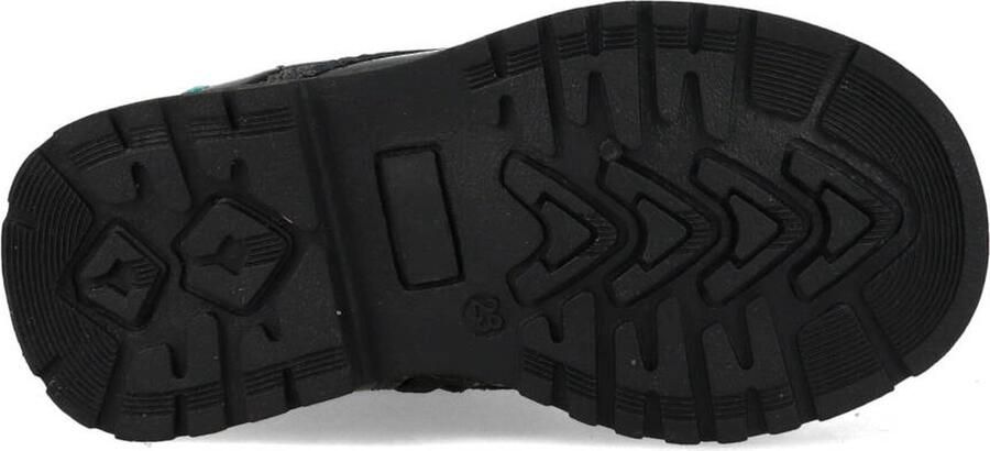 BunniesJR Bunnies JR Tosca Trots Combat Boots Zwart Leer Veters - Foto 13