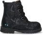 BunniesJR Thijs Trots Meisjes Biker Boots Blauw Leer Veters - Thumbnail 2