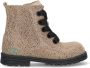 BunniesJR Tina Trots Meisjes Biker Boots Taupe Suède Veters - Thumbnail 10