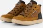 BunniesJR Levi Louw Jongens Hoge Sneakers Bruin Leer Veters - Thumbnail 8