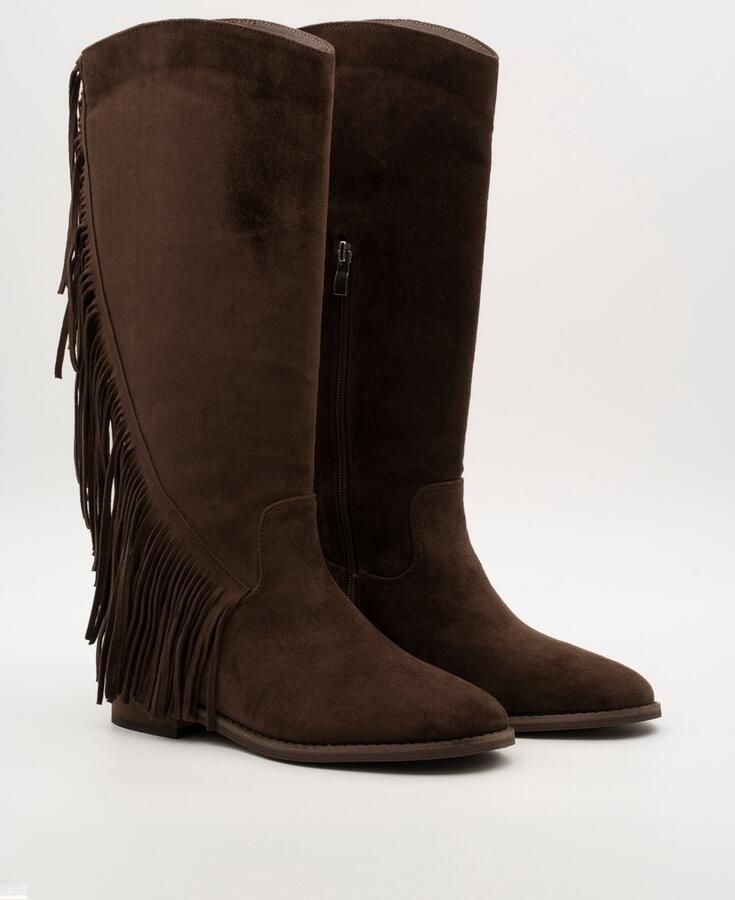 Buonarotti Dames Cowboylaarzen Bruin Suedine