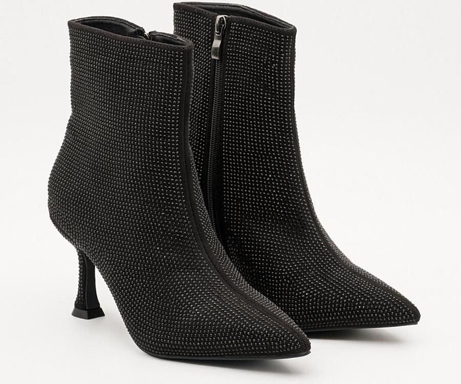 Buonarotti Dames Laarzen Zwart Synthetisch Rhinestone