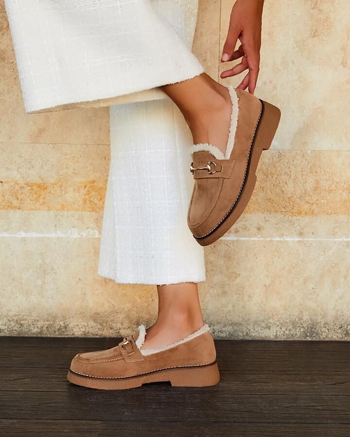 Buonarotti Dames Loafers & Mocassins Beige Suedine - Foto 2