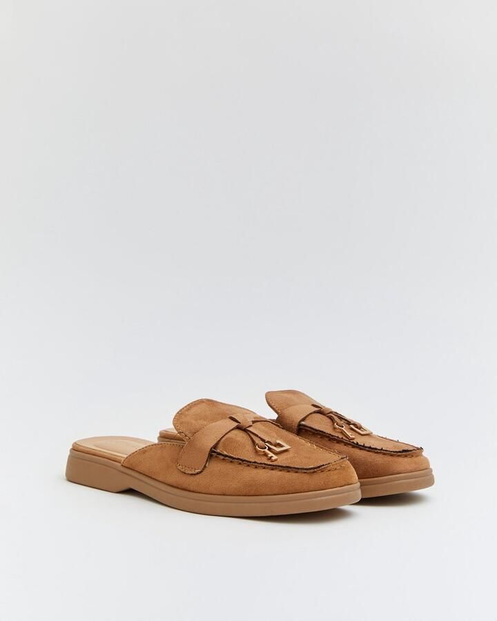 Buonarotti Dames Loafers Mocassins Camel Suedine Instappers - Foto 2