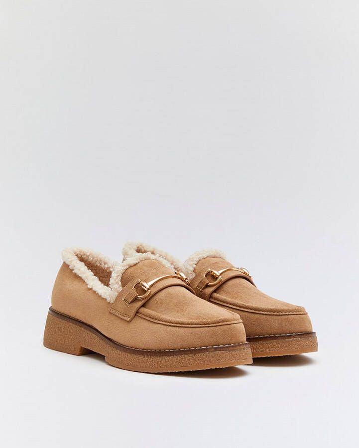 Buonarotti Dames Loafers & Mocassins Beige Suedine