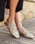 Weloveshoes SmileFavorites Loafers & Espadrilles Instappers Western Goud Imitatieleer - Thumbnail 1