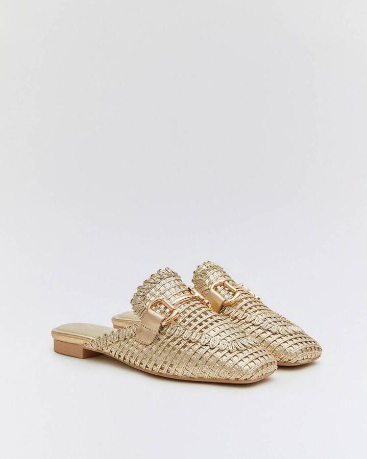 Buonarotti Dames Loafers Mocassins Goud Imitatieleer Instappers