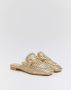 Weloveshoes SmileFavorites Loafers & Espadrilles Instappers Western Goud Imitatieleer - Thumbnail 2