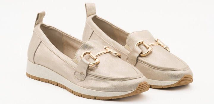 Buonarotti Dames Loafers Mocassins Khaki Suedine