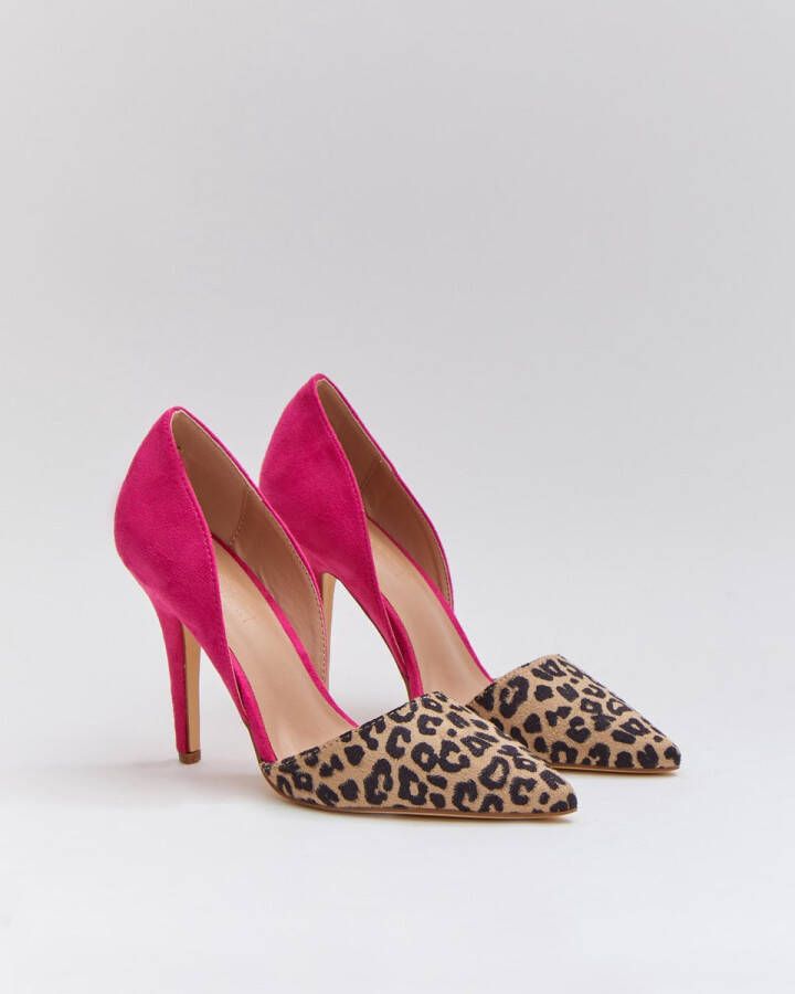 Buonarotti Dames Pumps Slingbacks Roze Imitatieleer Hakken