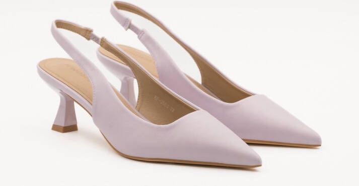 Buonarotti Dames Pumps Slingbacks Lila Imitatieleer Hakken Lila