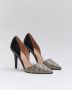 Buonarotti Dames Pumps Slingbacks Zwart Imitatieleer Hakken - Thumbnail 2