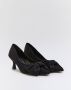 Buonarotti Dames Pumps Slingbacks Zwart Suedine - Thumbnail 2