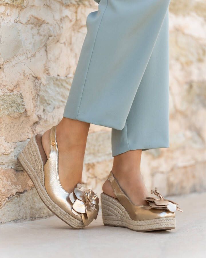 Buonarotti Dames Sandalen Goud Imitatieleer